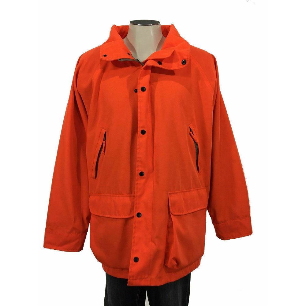 Guide Gear Blaze Orange Hunting Coat M Shooting Zip‎ Snap Jacket Snowmobile Mens